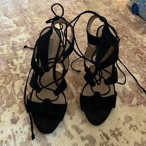 Steve Madden Black Strappy Heels